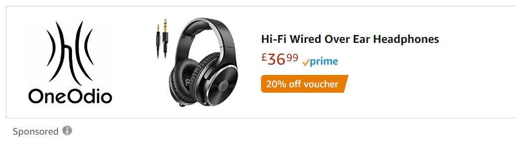 Example of Sponsored Display ads on Amazon product detail pages